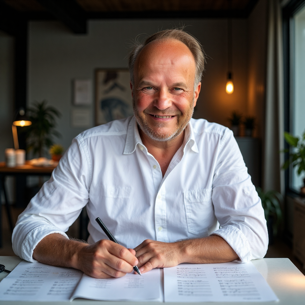 Christian Breitschwerdt bei der Arbeit